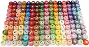 Embroidery Threads Embroidery Threads 160 Colors Set Size 8 Cotton Pearl Thread for DIY Crochet Embroidery Craft Smocking Applique 5 Grams Ball 43 Yards Long.
