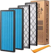 Spurtar Tesla Model Y Hepa Air Filter Activated Carbon Cabin Air Filter Replacement for Tesla Model Y Accessories 2025-2020 (Set of 4 Packs)