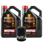 10L Motul8100 XCLEAN EFE 5W30 Wix XP Filter Motor Oil Change Kit For Ford API SN