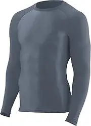 [Augusta Sportswear] 2604 AG HYPERFORM COMP LS SHIRT GRAPHITE S