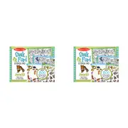 2x Melissa & Doug Seek & Find Sticker Pad Animals Kids/Childrens Play Toy 4+