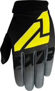 FXR Clutch Strap MX Gear Motocross Gloves, black-grey-yellow, Size XL for Men Black Grey Yellow