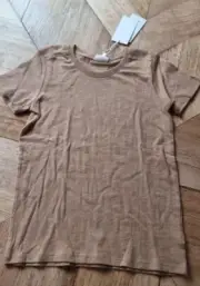 Seed Heritage - Boys/Girls/Unisex Unisex Plain Tee - Size 8 - Biscotti/Tan