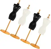 Mannequin Model Stand Dress Display Rack Pcs Miniature Doll Clothes Rack Safe for Boys and Girls