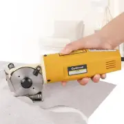 High-Speed Electric Rotary Fabric Cutter - 1" Cutting Thickness, Self-Sharpening