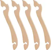 Oven Rack Puller, Wooden Oven Rack Puller Stick with Hook Tool, Oven Rack Pullers With Longer Handle, Pull out Hot Racks Safely, Kitchen Gadgets and Accessories For Oven (Curved handle)