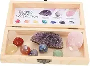 EXQUIMEUBLE 1 Set Natural Quartz Crystal Specimens Unique Mineral Rocks for Meditation and Home Decor Box Included for Friends and Family Authentic Adornment Stones