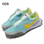 NIKE 休閒鞋 WAFFLE RACER CRATER 藍 黃 回收材質 海外限定 女鞋 CT1983-400