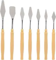 7 Pieces Painting Knife Set, Spatula Palette Knife Painting Mixing Scraper St...