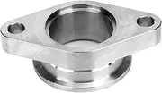 Brilluxa SS304 Stainless Steel 1.5 in 2 Bolt to MVS V Band Wastegate Adapter Flange Replacement for Exhaust Systems Turbocharger Downpipe Mufflers