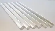 6 Pc Clear Acrylic Plexiglass Extruded Rod 7/8" x 12"