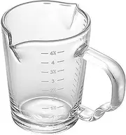 150ml Glass Measuring Cup Double Spouts Espresso Cup Shot Glass Heat-Resistant Handle Transparent Scale Ounce Measure Jugs Mixing Mug for Bar Party Wine Milk Coffee Liquid Heavy Glass Measuring Cup