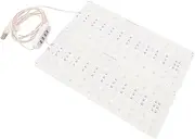 LED Plant Grow Light, Ultra Thin 144 LEDs 20W with 5 Brightness Levels Timer, Aluminum Back Panel Hanging Plant Light for Seedlings, Indoor Plants, Succulents 3000K and 620nm