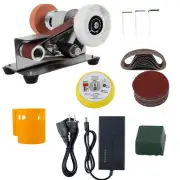 Mini Belt Sander Multifunctional Electric Belt Grinder 7 Adjustable Speed Low...
