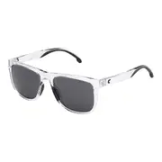 Carrera 2038T/S 0900/IR Unisex Sunglasses Crystal Frame Grey Lens 54mm Square