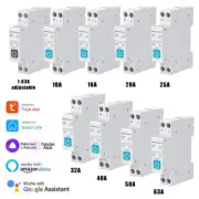 Tuya WIFI Smart Circuit Breaker Metering 1-63A For Ra-il DIN Alexa Google Home