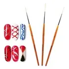 3Pcs Nail Art Drawing Line Brush Painting Pen Nail Dotting Tool Set NOW