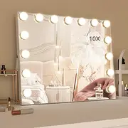 CASSILANDO Vanity Mirror with Lights USB Charging,Hollywood Makeup Mirror, Large Vanity Lighted Mirror with 15 LED Bulbs