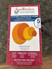 Spellbinders nestabilities dies, metal cut, Emboss, Stencil, Classic Ovals Large