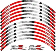 Stickers Motorcycle Decal Outer Wheel Rim Stickers Tire Film Border Reflective Decals Tire Decoration Sticker for F800R F800 R (Color : B)