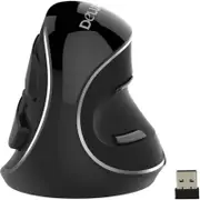 Delux Ergonomic Wireless Vertical Silent Mouse - 2.4G USB Receiver, M618Plus