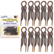 Magic-Grip Hair Pins Set of 10 by Good Hair Days Color: Shell