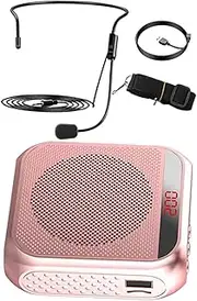 MUELODSIC Portable Speaker with Microphone Speech Voice Amplifier Led Display for Teachers Guides Meetings Classroom Use