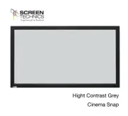 Screen Technics 92" 16:10 High Contrast Grey fixed frame projection screen