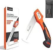 ProSSS Folding Hunting Saw with 1PC Replaceable Blade, 65Mn Spring Steel Blade, 3 Angles to Lock, Triple Ground Saw Teeth with A Storage Bag