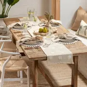 Palm Springs White Table Runner [HABLPSTLR23R]
