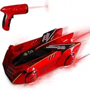 Virellia Remote Control Car Wall Climbing RC Car, Drives Along Walls and Ceilings, 360° Rotating, Infrared Tracking, LED Lights, Kids Toy Boys Girls