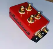 rca distribution block 1-2 rca splitter In Black And Red