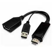 8Ware 4K HDMI to DP DisplayPort Male to Female Active Adapter Converter Cable USB powered