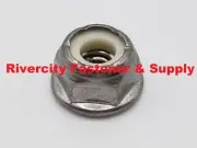 (15) 1/4-20 Stainless Flange Nylon Insert Lock Nuts 1/4x20 Nyloc Nylok Nylock