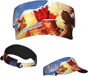 [RLDOBOFE] Sun Visor Hat Adjustable Empty Top Baseball Cap Christmas Magic Sun Hats for Women Men Sunscreen Visor Caps Summer Beach Sports Hats Black, Black, One Size