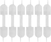 Baluue Emergency Closure Kit 6pcs Breathable Zip Closure Strips Tape for First Aid White 45x10mm Age-appropriate