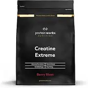 THE PROTEIN WORKS Creatine Extreme Powder | Creatine Formula | Premium Grade Supplement For Lean Muscle Growth | With Beta Analine | Berry Blitz | 400 g