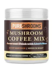 Focus & Think Instant Mushroom Coffee with Ultra Concentrated Lion'S Mane Mushro