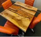 Square Epoxy Resin Coffee Table Tops, Center Sofa Table, Handmade Furniture Deco