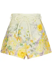 Zimmermann Harmony Floral-print Linen Shorts - Yellow - 1 (UK 10 / S) 1 (UK 10 / S)