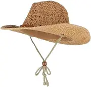 [Hailong Ming] Unisex Cowboy Beach Sun Hat Festival Western Cap