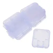 10Pcs Clear Plastic Memory Card Case Stick Micro SD TF Card Storage Box Protecti