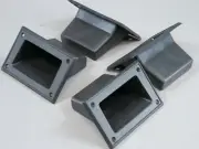 LOT of 4 Speaker Cabinet PA DJ Mobile Audio Heavy Duty Plastic Handle