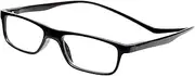 PESMUKO Men Women Magnetic Reading Glasses Neck Hanging Computer Glasses Black +1.75, Black, Medio