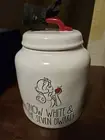 NEW Magenta Rae Dunn Snow White & The Seven Dwarfs Disney Canister Cookie Jar
