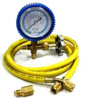 A/C R134a R12 R22 Single Manifold Gauge Kit 4 Testing Charging Air Conditioner