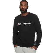 Champion Men's Script Crew Sweater - Black