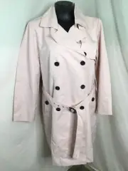 AUTOGRAPH BLUSH PINK TRENCH COAT SZ 24-NEW IN!! ROMANTIC AND STUNNING RRP $160