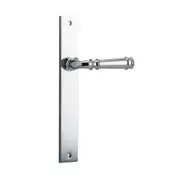 Iver Verona Door Lever Handle on Rectangular Backplate Chrome Plated