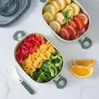 Portable Meal Prep Containers Durable Pp Lunch Box Leakproof Bento Set for Kids